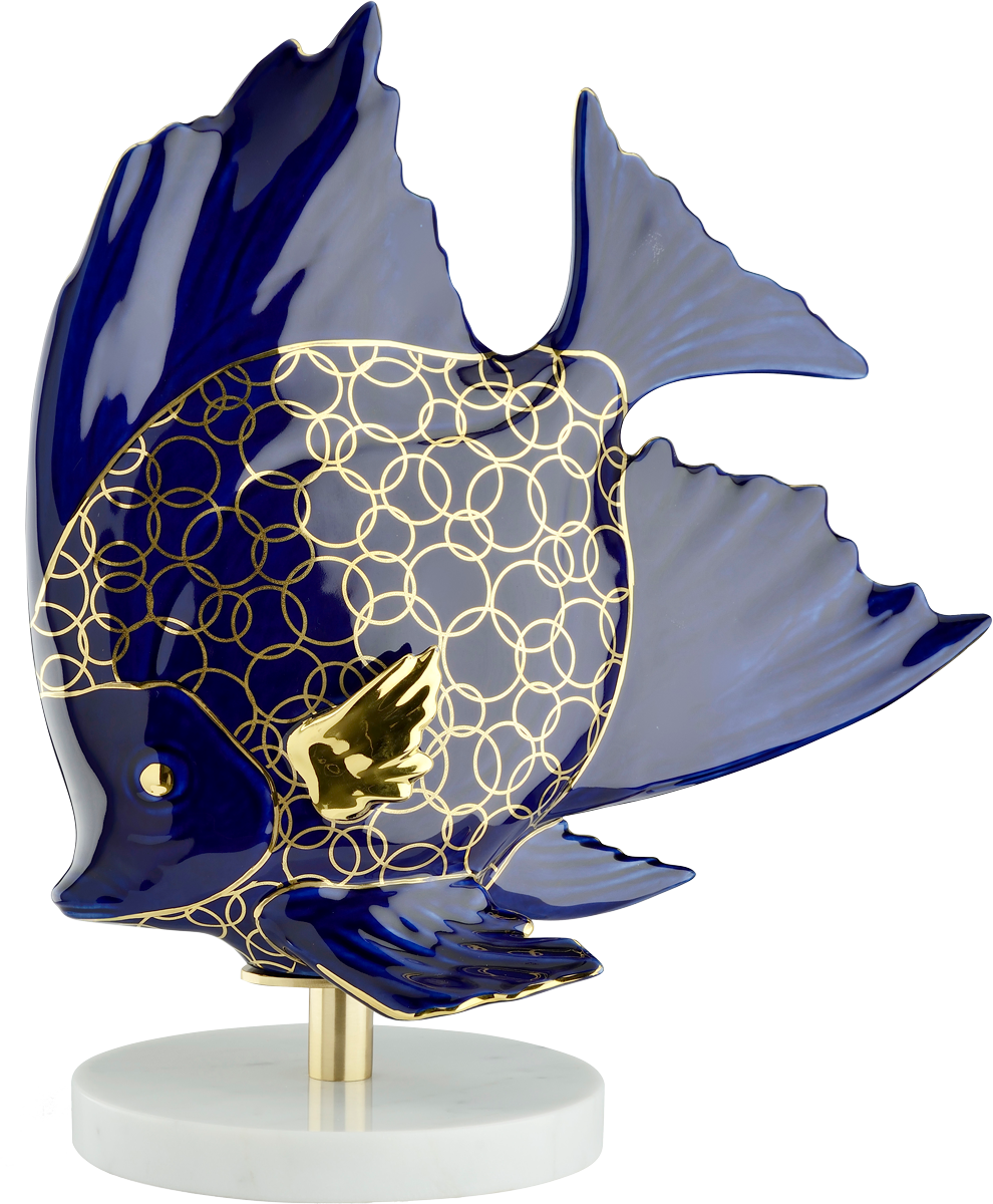 BOLLY MARBLE BASE ANGEL FISH 7032/BY